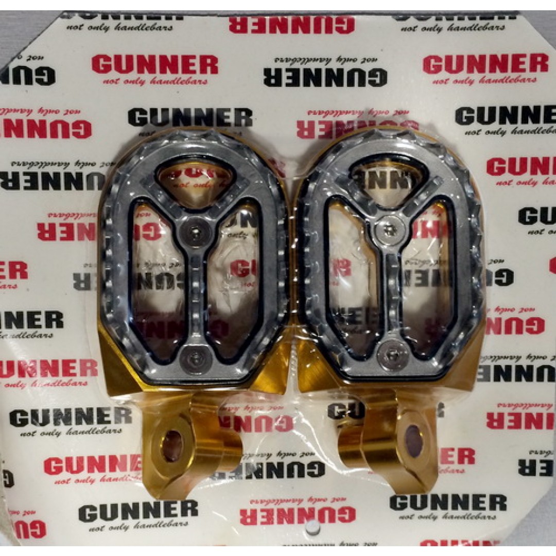 FM Racing/Gunner αποσπώμενοι μαρσπιέδες αλουμινίου χρυσοί EL54520211DS Suzuki RMZ 250 2010-2018, RMZ 450 2008-2018, RMX 450Z 2010-2018
