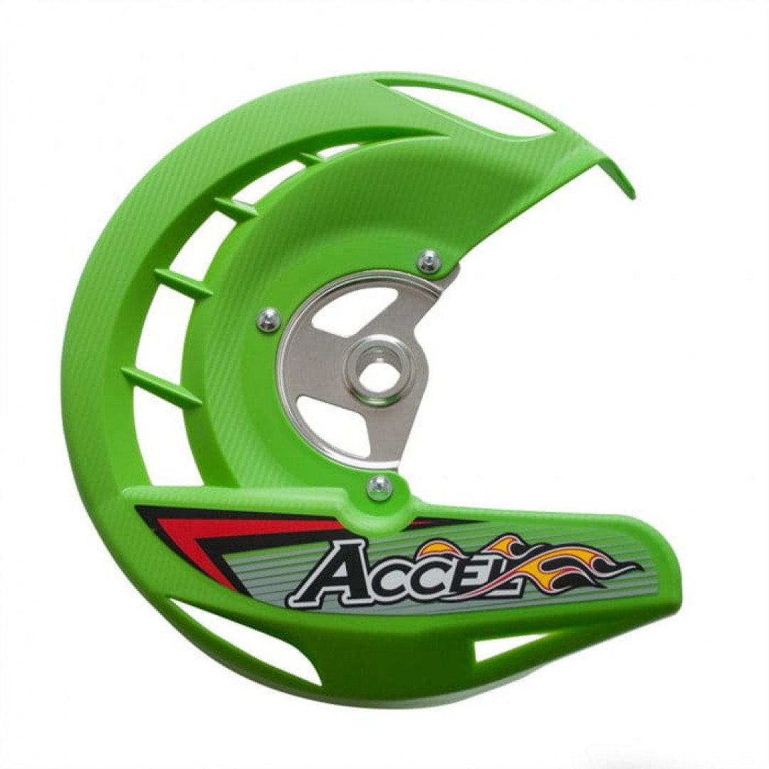 Accel προστατευτικό εμπρός δισκόφρενου Πράσινο AC-FDG-03-GR Kawasaki KX 125/250, KXF 250/450, KLX 450