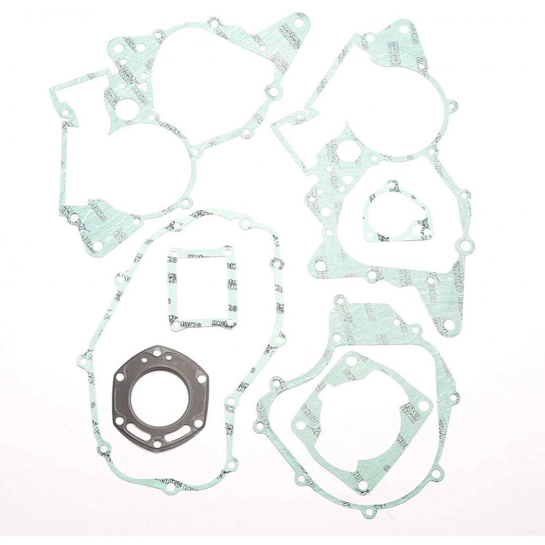Athena P400210850101 full gasket kit for Honda CRM125 1986-1996, NSR125 1986-2001. P/N : P400210850101. Kits includes all necessary gaskets, O-rings and valve seals to rebuild the entire engine and transmission. Does not contain crankshaft and transmissio