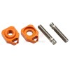 Accel CNC Dirt bike Orange rear wheel chain tensioners - adjusters AB-34 for KTM SX65 2016 2017 2018 2019 2020, Husqvarna TC65 2017-2020. Swingarm tensioner KTM OEM 46310084000 46310085044. P/N: AC-AB-34-OR. 