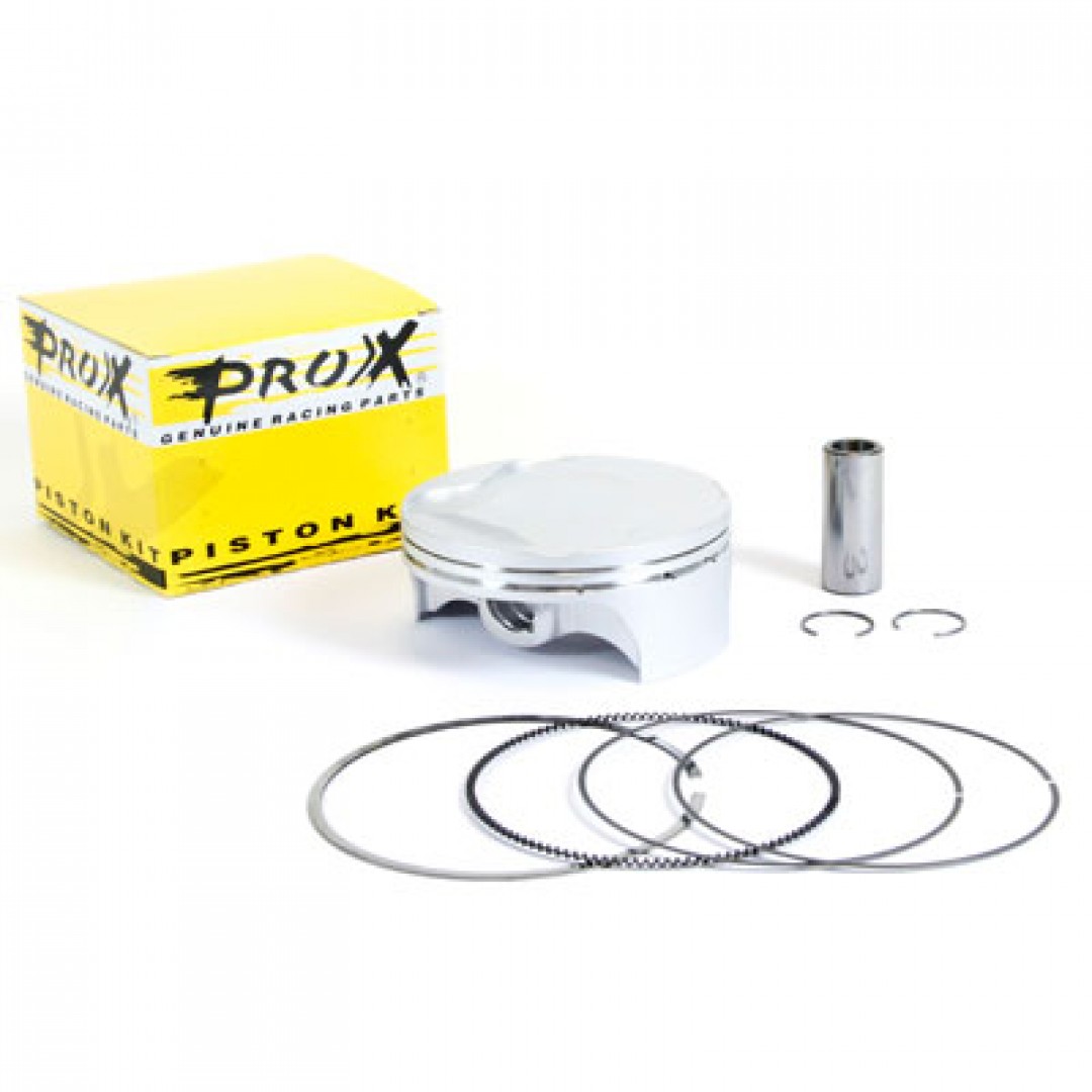 ProX forged piston kit for Suzuki RMZ450 RM-Z450 2008 2009 2010 2011 2012, RMX450Z RMX450 2010-2018.Kit includes piston rings,pin and circlips. P/N:01.3409.A, 01.3409.B, 01.3409.C , Diameter: 94.96mm(A), 95.97mm(B). High Compression ratio : 13.2:1