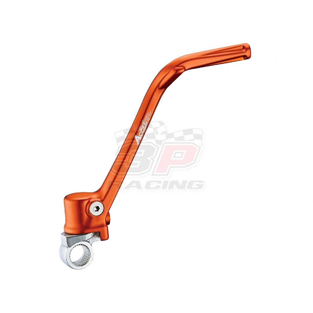 Accel high quality Forged Orange kick start crank lever AC-KST-502-OR for KTM SX125 SX150 1998-2015, EXC125 EXC200 1998-2016, Husaberg Husqvarna TE125 2012 2013 2014 2015 2016, TC125 2014 2015. Kickstarter crank replacement of KTM OEM part 50333070244 503