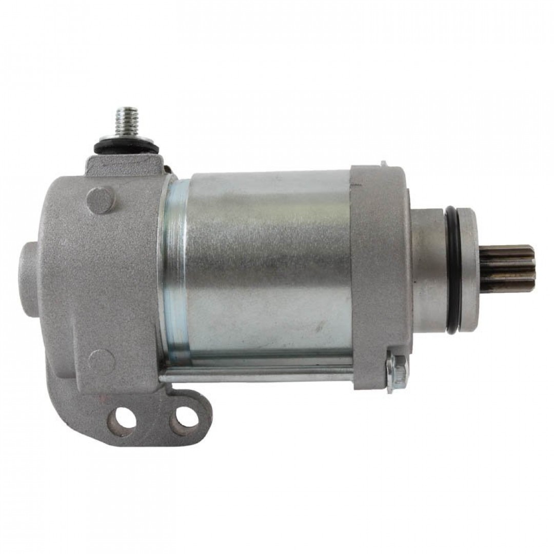 Arrowhead SMU0525 replacement starting motor assembly Heavy duty 410W for KTM EXC200 EXC250 EXC300 Freeride250. Stronger than original equipment. 1-year warranty. Replaces OEM parts: KTM 55140001000, 55140001100, Mitsuba SM-16. P/N: SMU0525