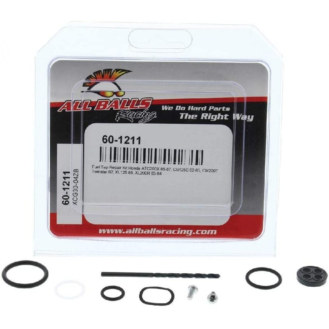 All Balls Racing Fuel Tap Repair kit 60-1211 Honda CB 125, CM 200T, XL 125, XL 200, ATV Honda ATC 200X