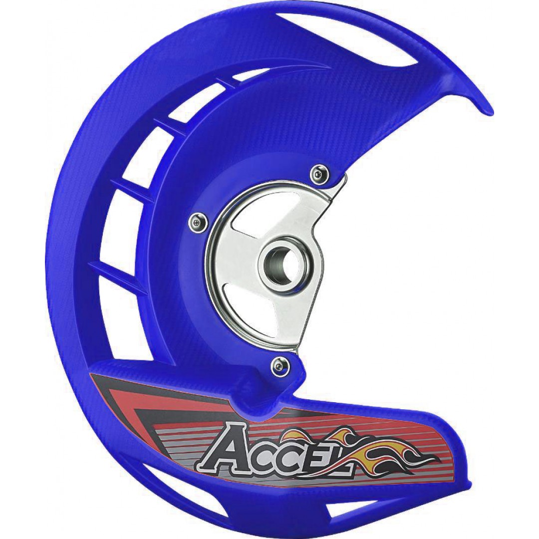 Accel front brake disc guard Blue AC-FDG-02-BLUE Yamaha YZ 125/250, WR 125/250, YZF 250/450, WRF 250/450
