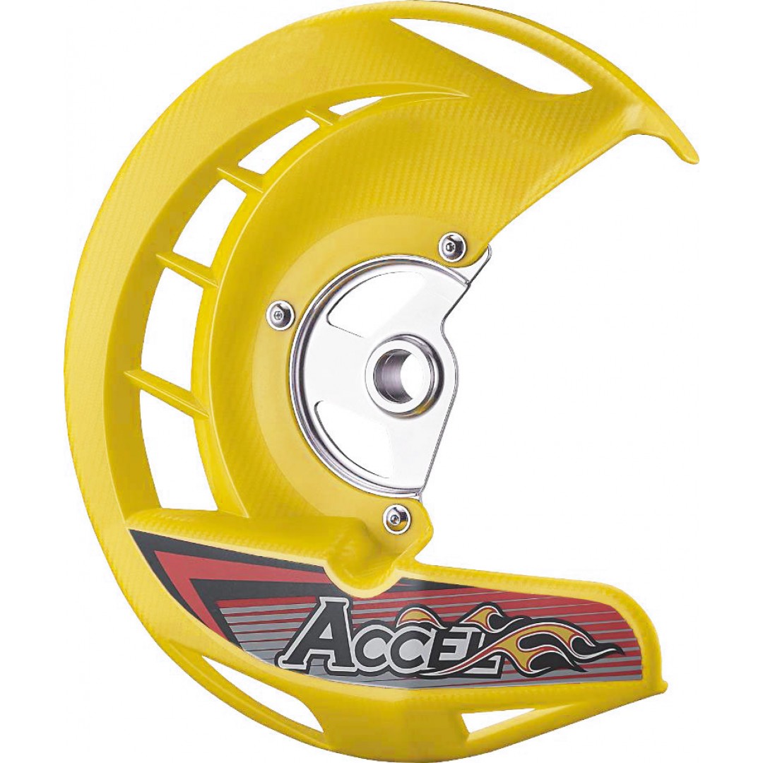 Accel front brake disc guard in multipe colors AC-FDG-04 Suzuki RMZ 250 2007-2019, RMZ 450 2005-2020, RMX 450Z 2010-2019