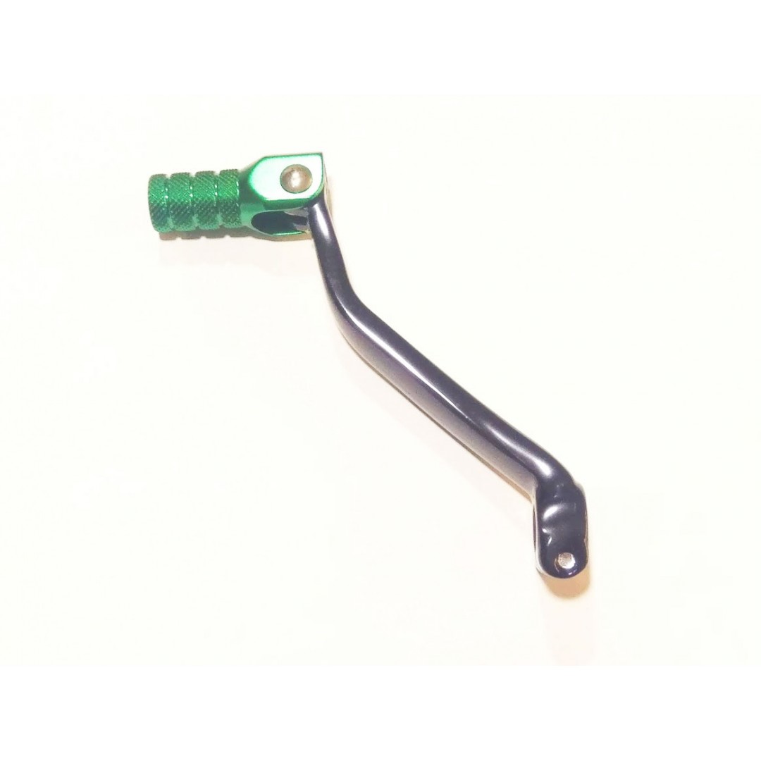 Accel CNC Black / Green gear shifter change lever for Kawasaki KX125 2003-2008. Forged with genuine billet aluminium. P/N: AC-SCL-7408. Replaces Kawasaki OEM parts 13156-1493