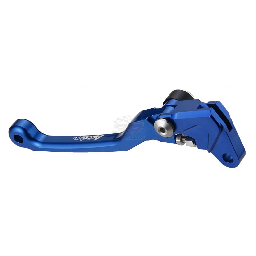 Accel FCL-08 High Performance Blue color CNC Folding clutch lever for Yamaha WR250F WRF250 WR450F WRF450 YFZ450 YFZ450R, Kawasaki KLX450 KLX450R KFX450 KFX450R, OEM 5TJ-83912-01-00  5TJ-83912-82-00. P/N: FCL-08