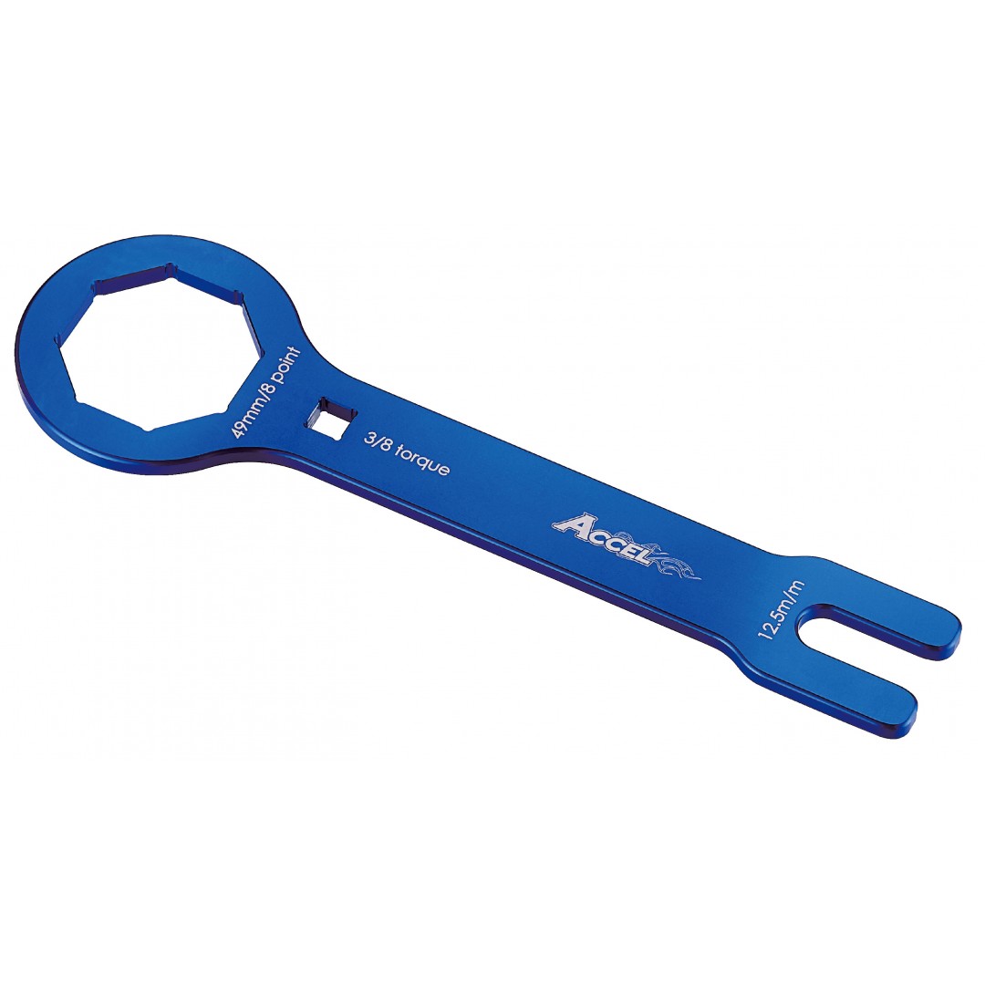 Accel fork cap wrench Blue AC-FCW-02-BL