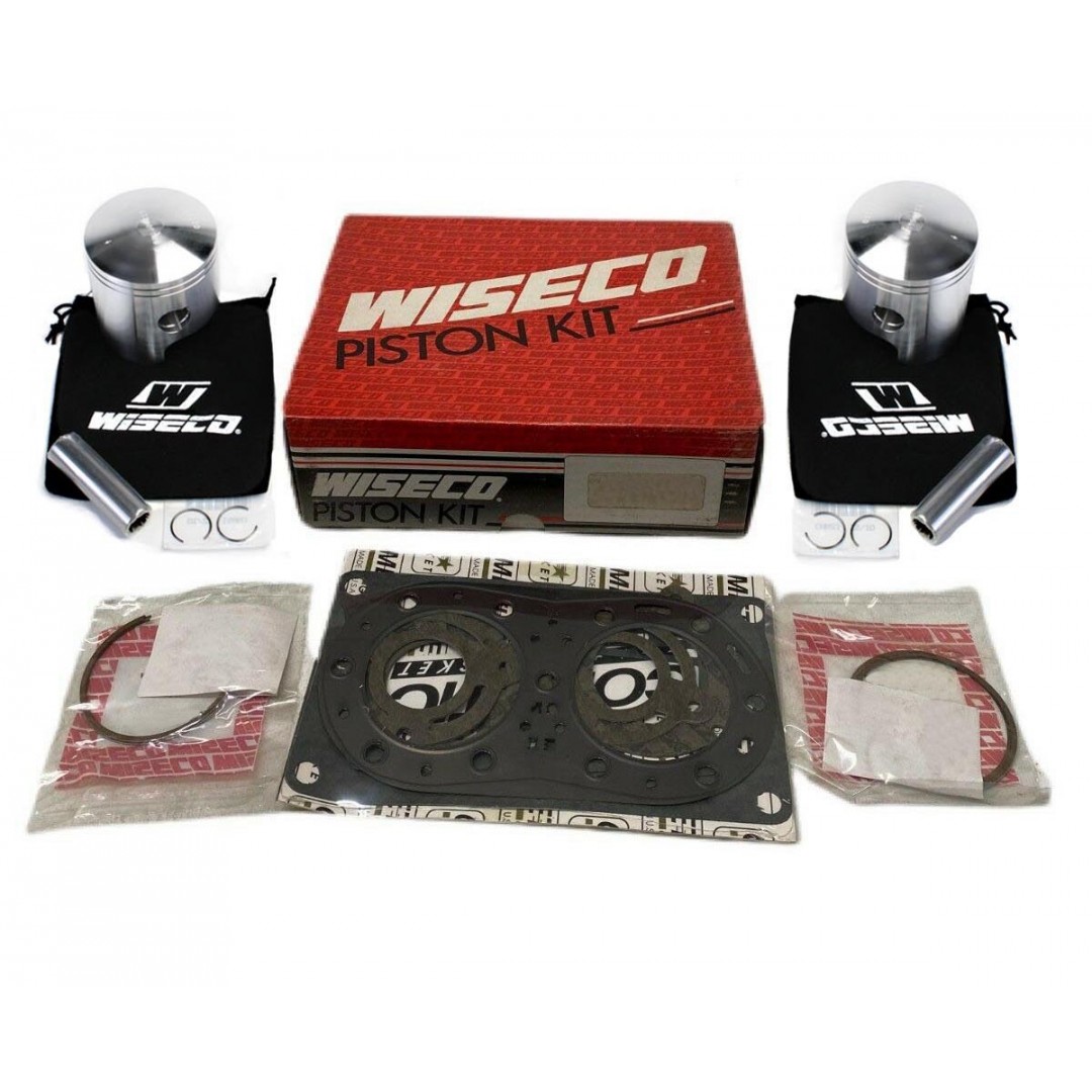 Wiseco PWC forged 76.50mm Overbore pistons kit w/ cylinder gaskets WK1085 Jet Ski Arctic Cat Tigershark 650, TS 650, TSL 650, Barracuda 650, Daytona 650, Monte Carlo 650, Montego Deluxe 650 