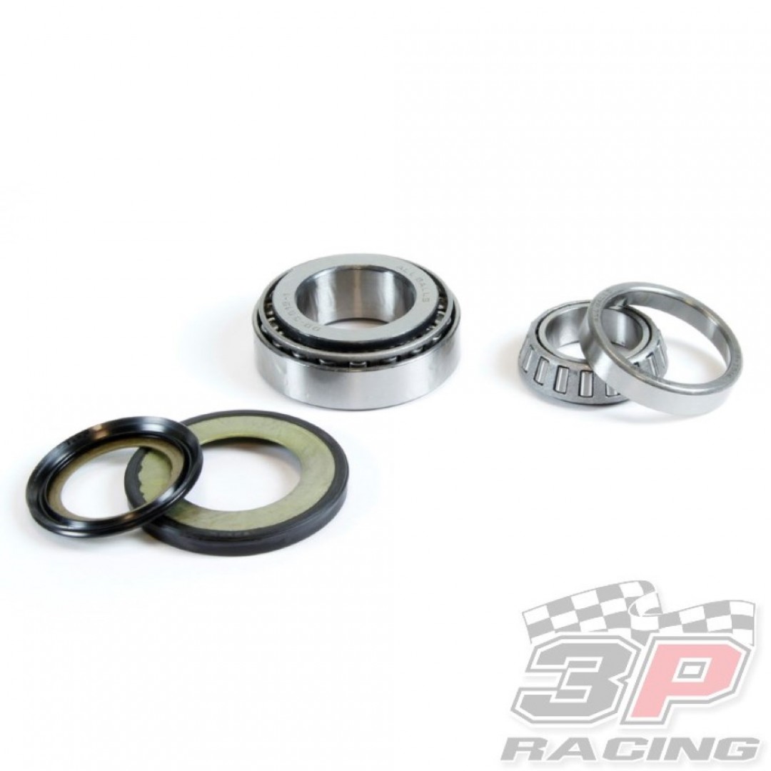 ProX steering stem bearing & seal set for Yamaha DT 125 DT125 DT125R TDR125 DT 200 DT200 DT200R TT225 TTR225 TT-R225 TT-R 225 XT225 Serow, Serow225, BW350. Includes all necessary parts to make your bike turning like it is brand new.