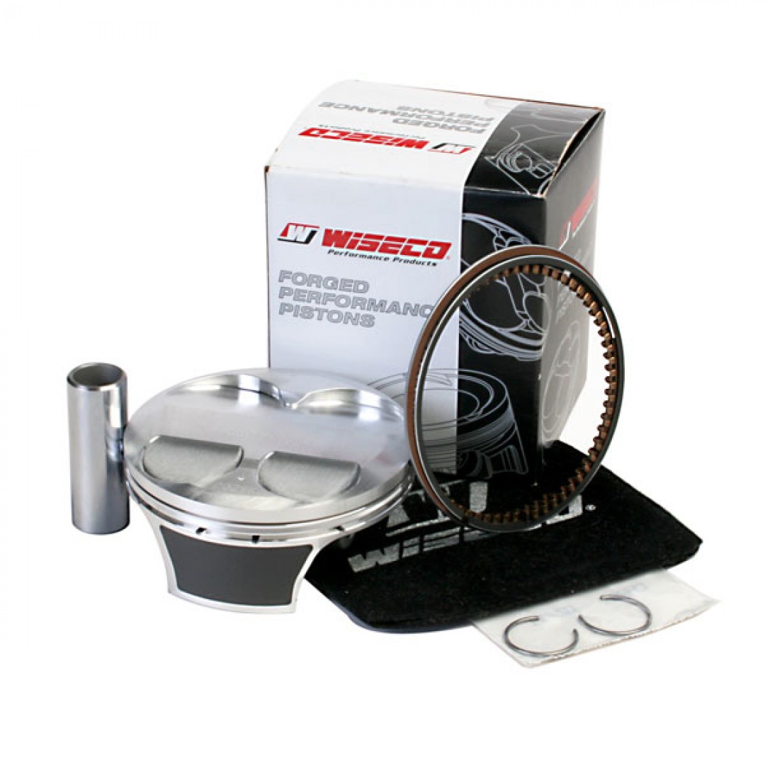Wiseco forged piston kit for Kawasaki KXF250 KX250F KX 250F 2011 2012 2013 2014. Kit includes piston rings,pin and circlips. P/N: 40019M07700 40019M07700C , Diameter: 77.00mm 76.97mm, Standard Compression ratio : 13.5:1