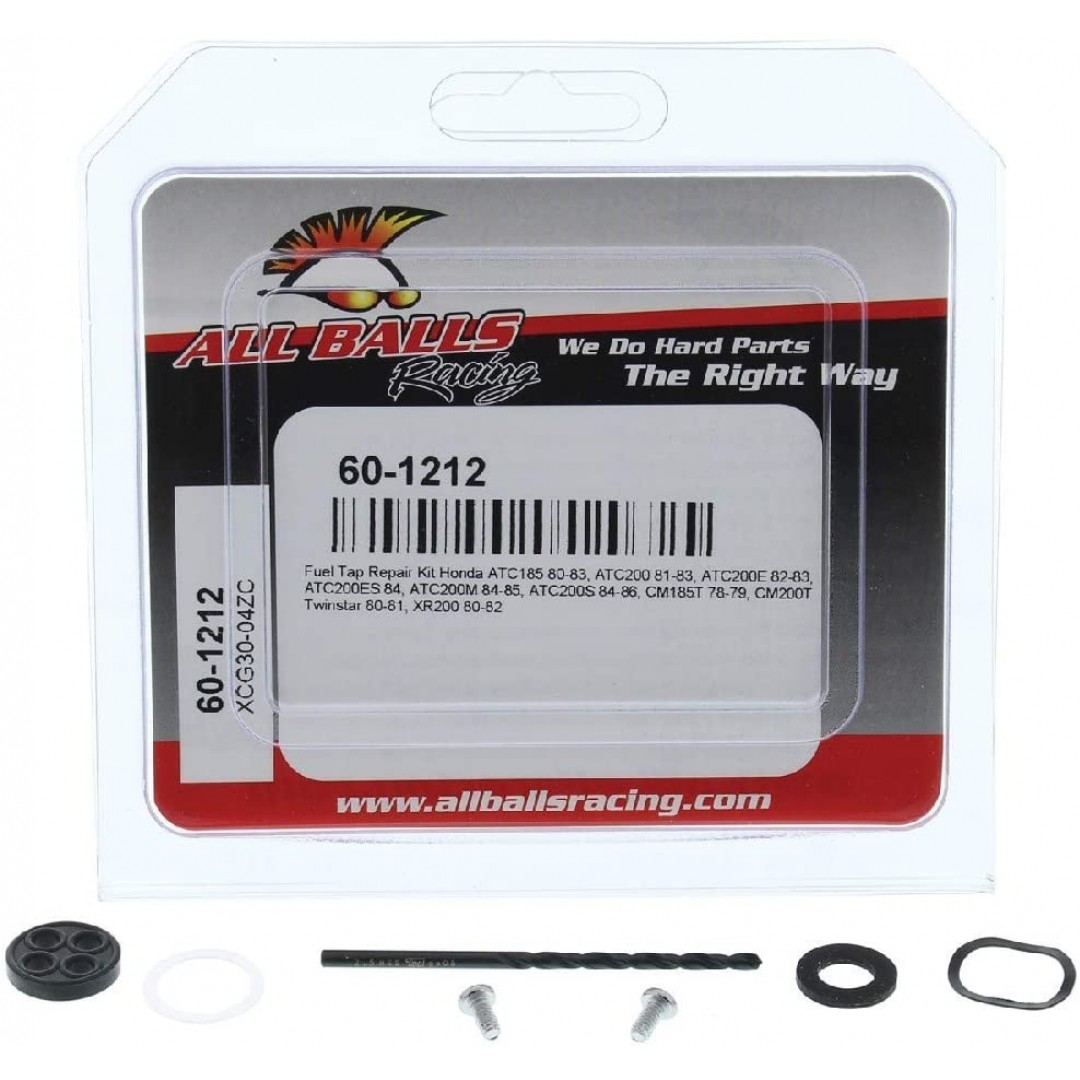 All Balls Racing Fuel Tap Repair kit 60-1212 Honda CM 185T/200T, XR 200, ATV Honda ATC 185/200S/ES