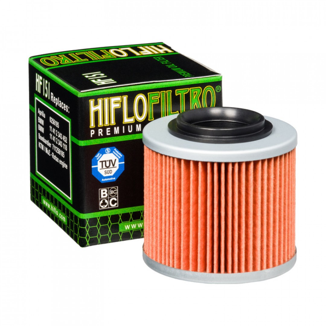Hiflo Filtro oil filter HF151 BMW, Aprilia & ATV Bombardier