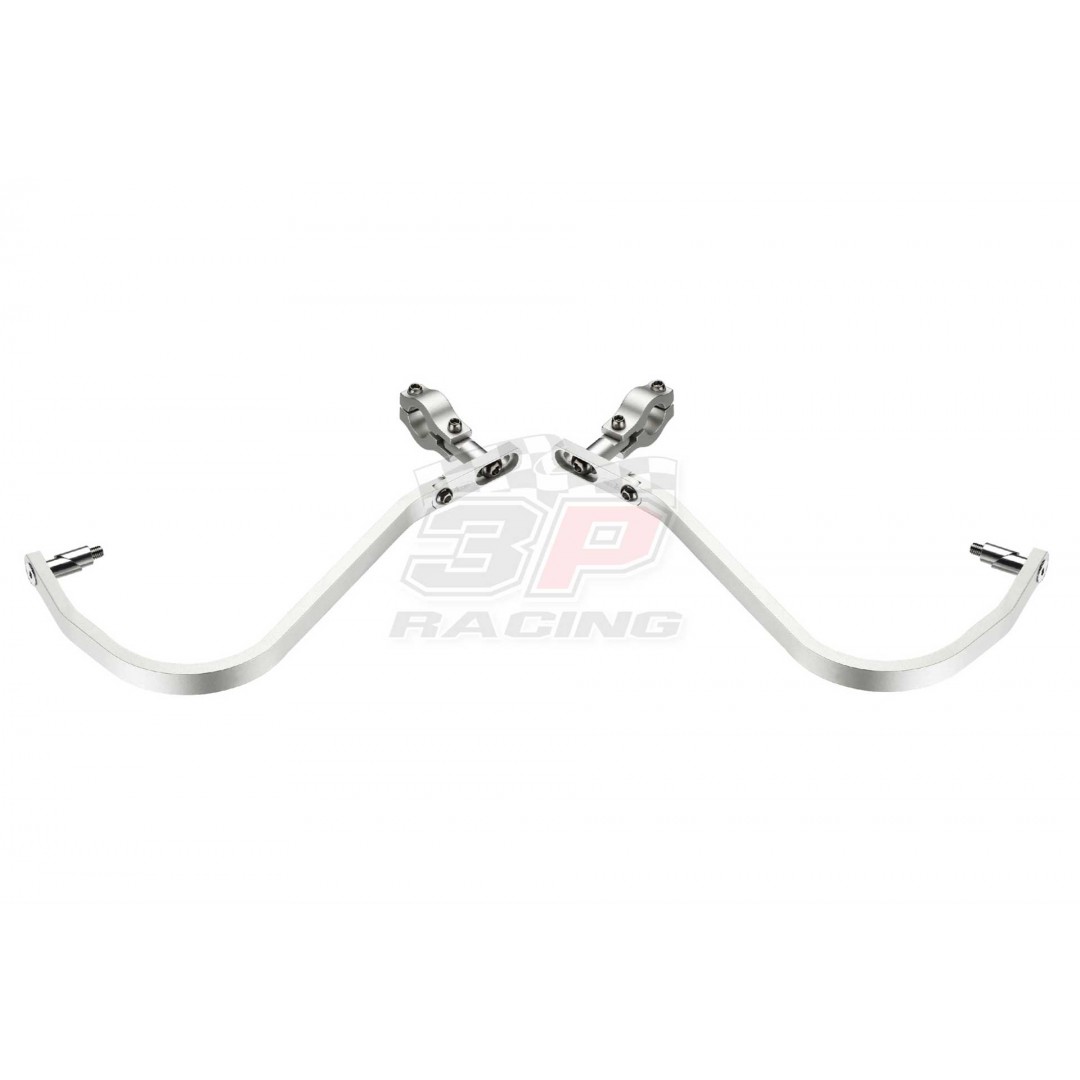 Accel Handguards alloy brackets Silver for 28.6mm bar AC-HG-02-SILVER