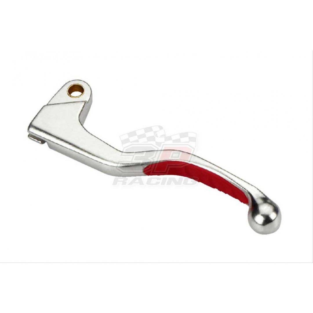 Accel clutch lever with red rubber grip AC-LSR-1727-RD OEM 53175-KPT-305, 53175-KCE-670, 53175-ML3-790 Honda CR 125, CR 250, CR 500, CRF 150R, CRF 450R, XR 250R, XR 400R, XR 650R