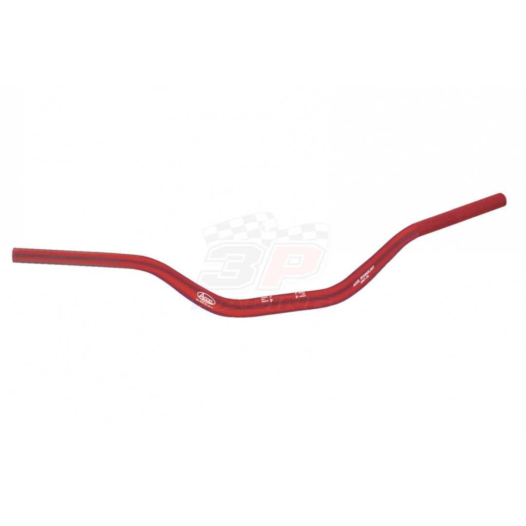 Accel handlebar CR-Low 28.6mm - Red. CNC machined. Made from AL6061-T6 alloy. Anodized. Κωδικός: AC-TH-02-6061LR