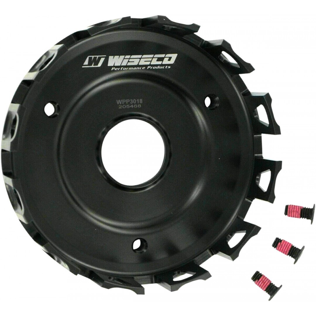 Wiseco WPP3018 forged clutch basket for Yamaha OEM 3AJ-16150-00-00 for YZF400 YZ400F WRF400 WR400, Yamaha XT600 XT600E TTR600 TT600R TT600, XT500 XT500E, XT600Z XT660Z Tenere 600 660, ATV Yamaha Raptor660. OEM 5BE-16150-00-00 , 1JK-16150-00-00 , 34K-16150